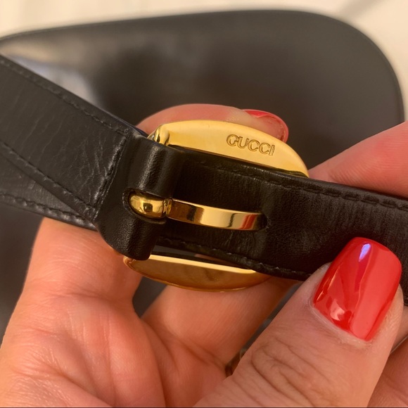 ▪️FINAL SALE▪️GUCCI Padlock Shoulder Bag Black Leather - Picture 5 of 14